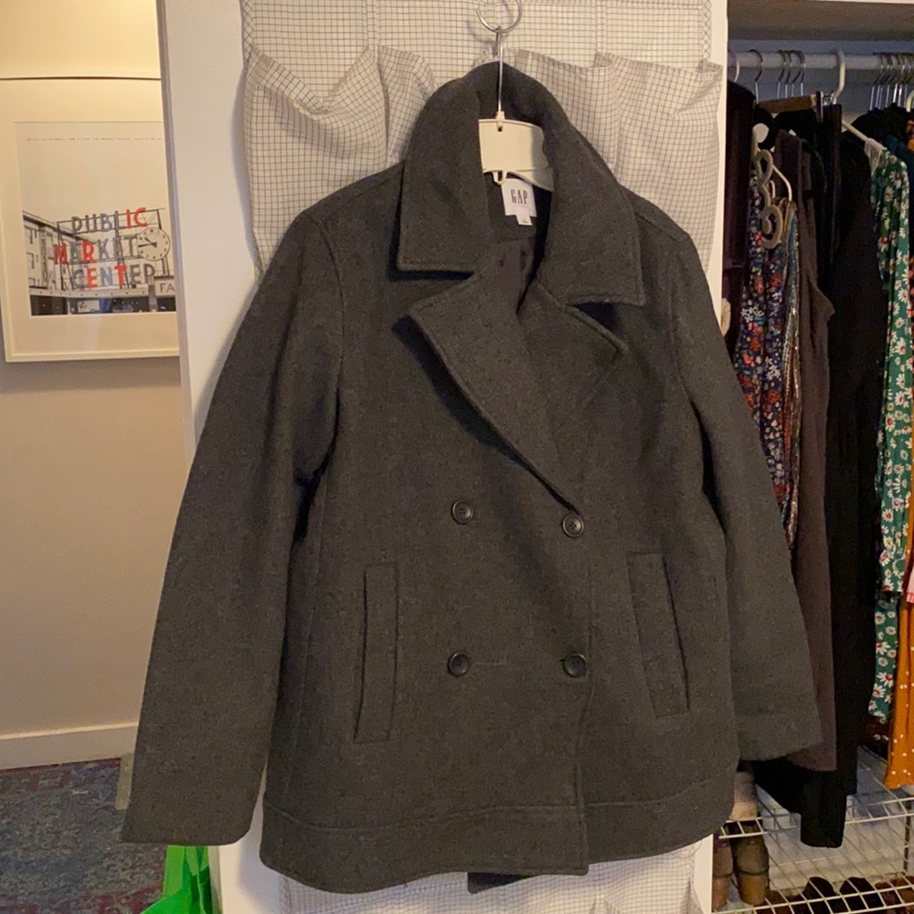 GAP WOOL PEACOAT, NEVER WORN, SIZE M